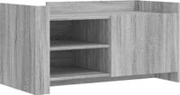 vidaXL Salontafel 100x50x50 cm Bewerkt Hout Grijs Sonoma Eikenkleur