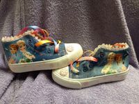 Frozen, Disney - Sneakers - Elsa & Anna - Maat 29 - Unisex Kinderen - Canvas/Denim - Ritssluiting/Veters