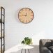 VidaXL Wandklok ø39 cm ijzer en bewerkt hout bruin