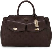 GUESS Blake Girlfriend Satchel Handtas Donkerbruin