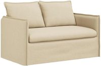 vidaXL Bank Crème Stof 136 x 82 x 85 cm