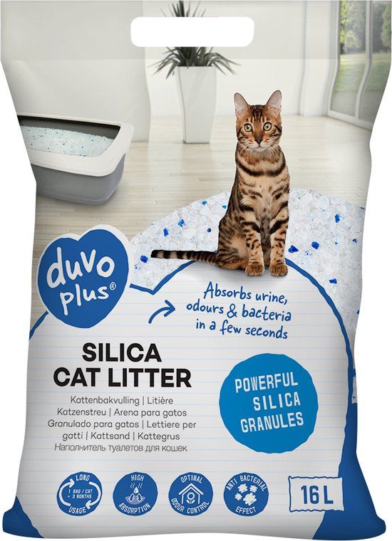 Duvo Silica Premium - Kattenbakvulling - 16L