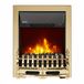 Ecoso Hudson Reed ECOSO Insert cheminée électrique rétro - Laiton - Effet Flamme LED & Bûches - Cheminée ancienne