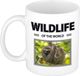 Bellatio Decorations Dieren foto mok Luiaard - 300 ml - wildlife of the world - cadeau beker / mok Luiaarden liefhebber