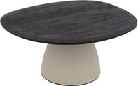 Goossens Lira Salontafel - Hout - 86 x 37 x 76 cm - Rond - zwart