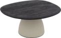 Goossens Lira Salontafel - Hout - 86 x 37 x 76 cm - Rond - zwart