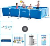 Intex Rechthoekig Frame Zwembad - 450 x 220 x 84 cm - Blauw