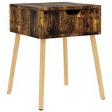 VidaXL Nachtkastjes 2 stuks 40x40x56 cm bewerkt hout gerookt eikenkleurig