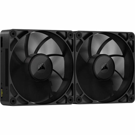 Corsair iCUE LINK RX140 MAX 140mm PWM-Dikke-Fans met iCUE LINK-Systeemhub – Hoge Statische Druk – Vloeibaar Kristal Polymeer – Magnetic Dome-Lager – Dubbele Ventilatorset – Zwart