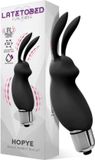 LATETOBED - Hopye Rabbit Vibrating Bullet Silicone Black