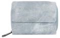 Gallantry portefeuille compacte femme avec fermeture éclair et bouton-pression, bleu clair