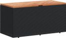 vidaXL Tuinbox 110x50x54 cm poly rattan en acaciahout zwart