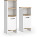 Vicco Karli Badkamermeubelset – 2 delen Eik wit/goud