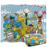 Sesamstraat Retro Gang Sprei Deken 152 x 127 cm