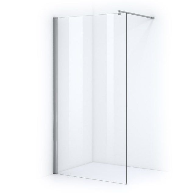 Maxaro Douchewand Inloopdouche Zircon Comfort 110cm Veiligheidsglas 6 mm Chroom