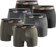 Puma Boxershorts Heren 6-pack Oranje Zwart Mix - M