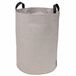 Bigso Box of Sweden Opbergmand voor kleding, speelgoed enz. – staande mand met 2 handgrepen – grote wasmand van polyester en karton in linnenlook – beige