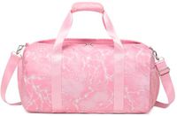 Ibenzoa® Veelzijdige sport- en reistas voor kinderen met schoenenvak en natte sectie 33L (4-Roze)