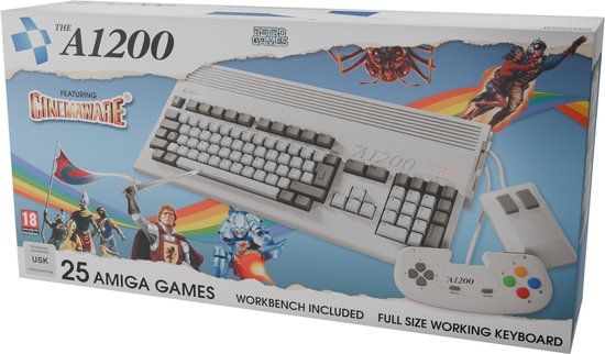 Plaion THEA1200 - 25 Ingebouwde Amiga Games - Gamepad, 2-Knops Muis, Toetsenbord
