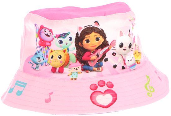 Gabby's Poppenhuis Vissershoedje Roze Katoen 2-4 jaar