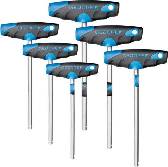 Gedore 2142 T-008 Stiftsleutelset 8-Delig met T-greep