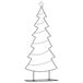 vidaXL Metalen kerstboom zwart 180 cm staal
