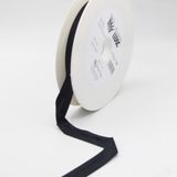 Merkloos SRL LEDUC BV 20 Meter BIAIS JERSEY 100% Polyester Zwart