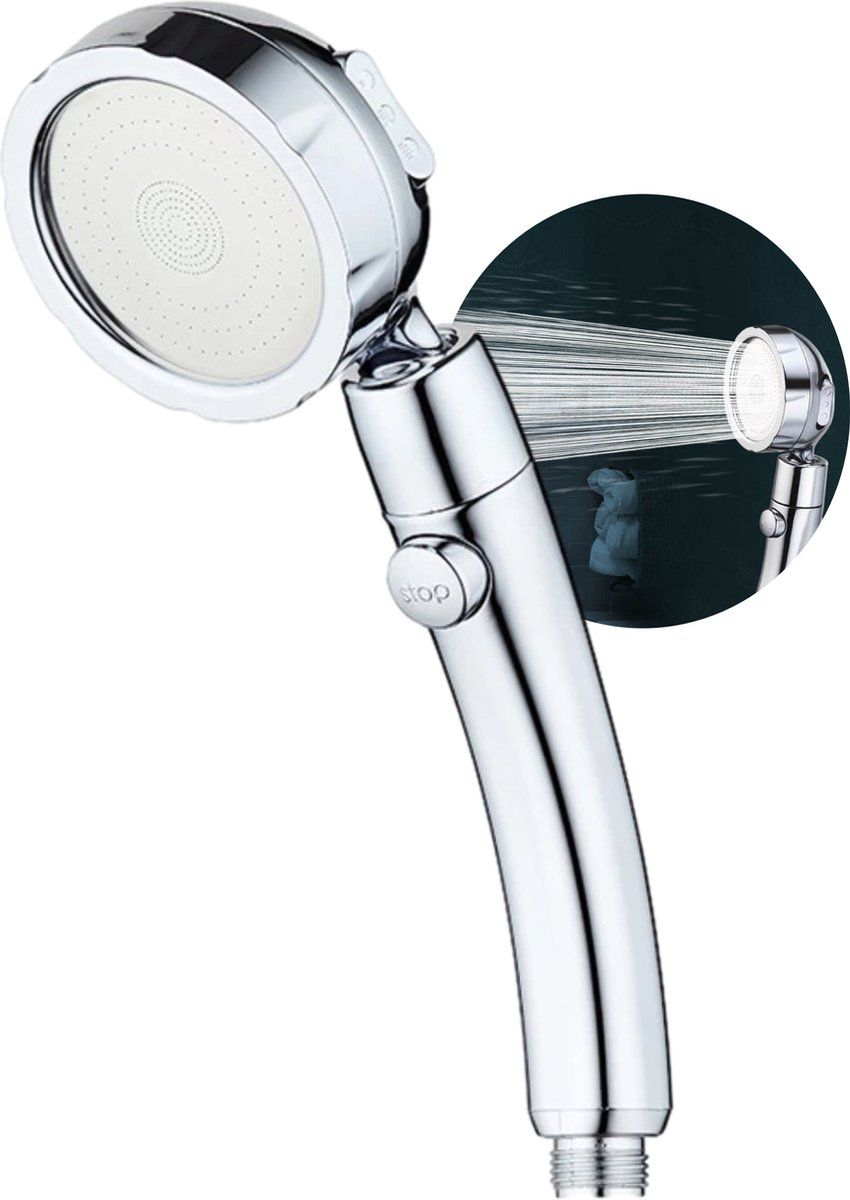 Moodcare Moodcare® Douchekop - Handdouche - 3 standen - Chroom