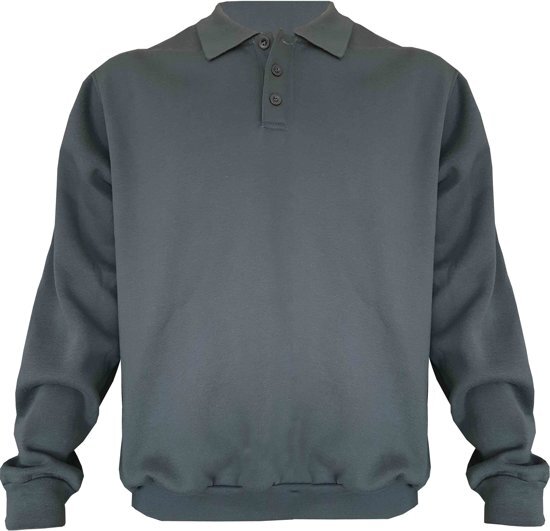 StÃ¸rvik Storvik Napoli - Werkpolo sweater - Heren - Maat XXL - Antraciet Grijs