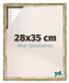 yd, Cadre 28x35 cm Or Antique - Cadre pour toile - MDF Lyon