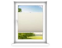 time4blinds - Plisségordijn zonder boren op maat gemaakt - Vouwgordijn - Plisségordijn privacy en zonwering - Eenvoudige installatie - Kant-en-klaar plisségordijn - 70x200 cm - Vanille