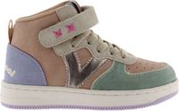 Victoria Tiempo Hoge sneakers Kinderen Beige PU/TPU Elastiek/Klittenband/Veters Colorblock