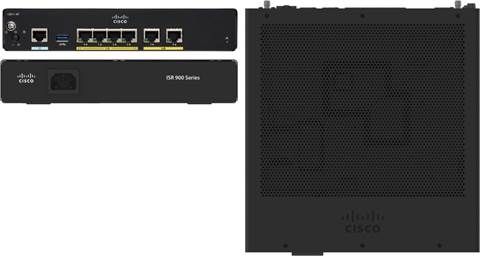 Cisco C921-4PLTEGB Router - Zwart