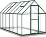 vidaXL Tuinkas met basisframe - 334x169x202 cm - Aluminium - Groen