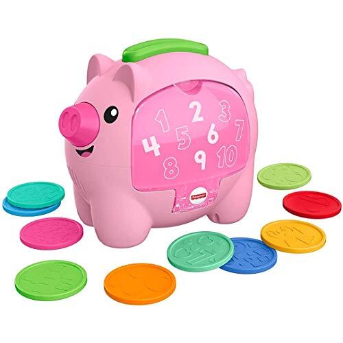 Fisher-Price GJC68 Laugh & Learn Count & Rumble Piggy Bank, Muziek Baby Toy, Veelkleurig