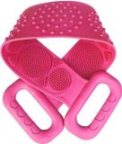 New Age Devi Rugschrubber - Doucheborstel - Lange Lichaamsborstel - Dubbelzijdig - Siliconen - Roze