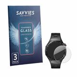 Savvies Verre écran protecteur pour Huawei Watch GT 7 Pro - Verre trempé protecteur 9H 3 Pièces