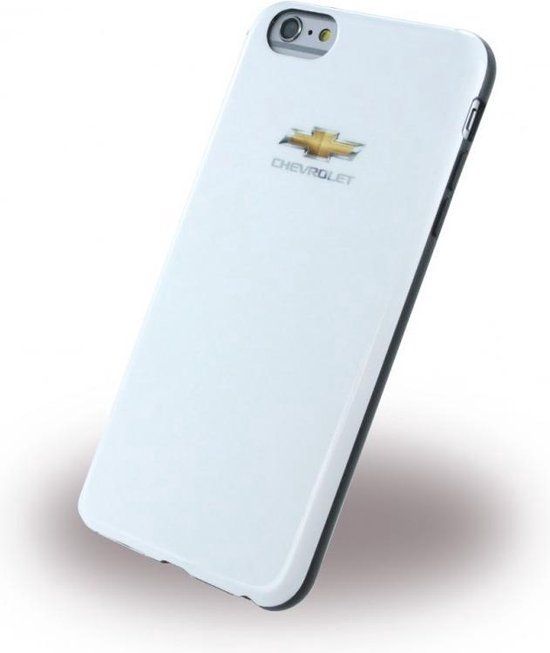 Merkloos Chevrolet Leather Hard Case/Cover Apple iPhone 6 Plus/ 6S Plus - Wit