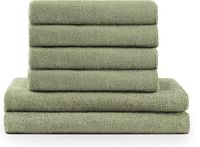 Blumtal Terry Handdoeken Set - 2 x Baddoek & 4 x Handdoek: Pastel Groen