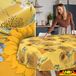ANRO Tafelkleed Zonnebloemen Meerkleurig Ovaal 160x140cm
