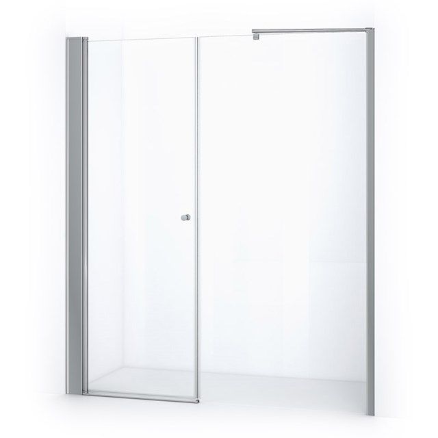 Maxaro Douchewand met Draaideur Zircon Comfort 180cm Chroom