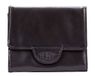 Big Skinny Trixie lederen Tri-Fold Slim Wallet voor dames, geschikt voor maximaal 30 kaarten, zwart