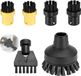Kärcher Brosse Ronde pour Nettoyeurs Vapeur, 6 Pièces, Noir/Jaune