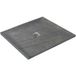 U-tile Receveur de douche Gris 90 x 90 cm Pierre naturelle haute densité - Grille carrée centrée