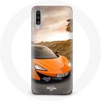 Maniacase Etui voor Samsung Galaxy A70 Formule 1 McLaren F1 Oranje
