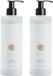 Geneva Guild - Lotion hydratante pour le corps avec pompe, vitamine E et beurre de karité, pour végétaliens 2x380 ml