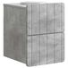 vidaXL Muurbevestigde Nachttafel 2 st Betongrijs 33 x 34,5 x 43 cm