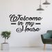 Sticker Mural Noir - Welcome - 237x440 Cm