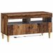 vidaXL meuble TV LED bois ancien bois de placage