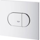 GROHE Arena Cosmopolitan WC bedieningsplaat - Horizontaal - Wit - Dual flush - Ovaal - 5 jaar garantie